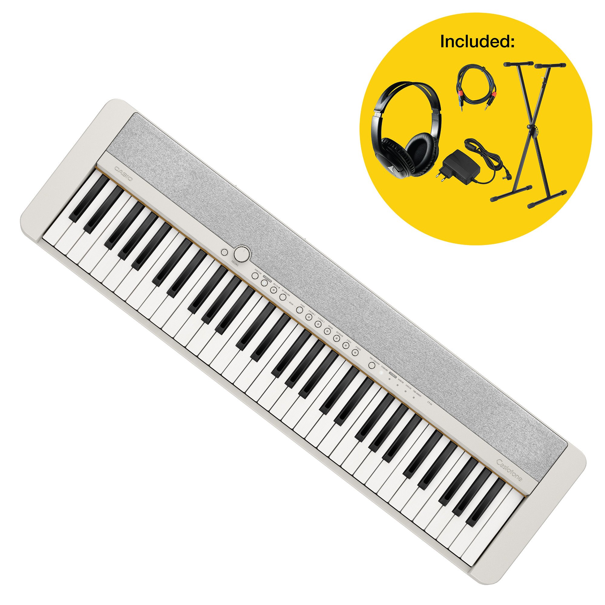 Casio Casiotone CT-S1 Digitalpiano, Hvid Pakke